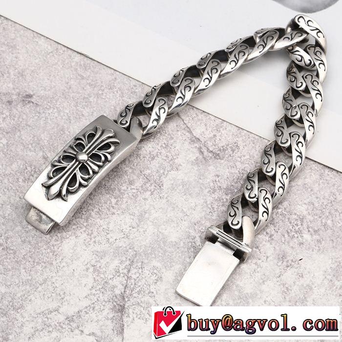 CHROME HEARTS 好印象な上品スタイル ブレスレット クロムハーツ  爽やかすぎない大人の印象に