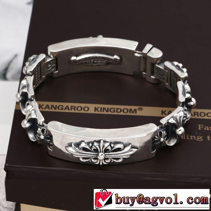  クロムハーツ 今旬のシルエットバランス CHROME HEARTS ちょっと大人の印象 ブレスレット 