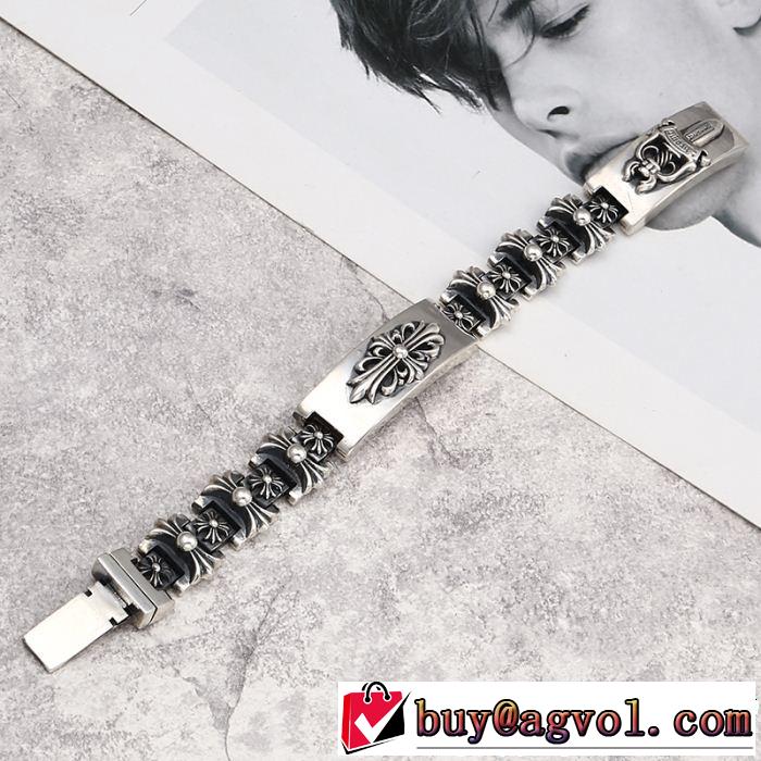 クロムハーツ 今旬のシルエットバランス CHROME HEARTS ちょっと大人の印象 ブレスレット