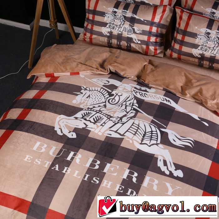 2019トレンドカラー秋冬セールバーバリー BURBERRY  寝具4点セット更にトレンドが急上昇中