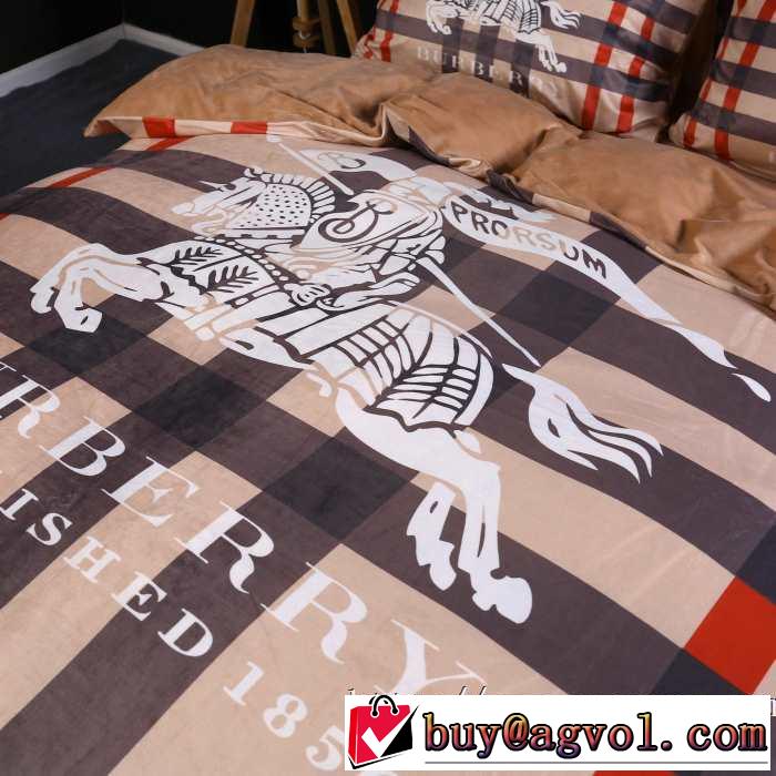 2019トレンドカラー秋冬セールバーバリー BURBERRY  寝具4点セット更にトレンドが急上昇中