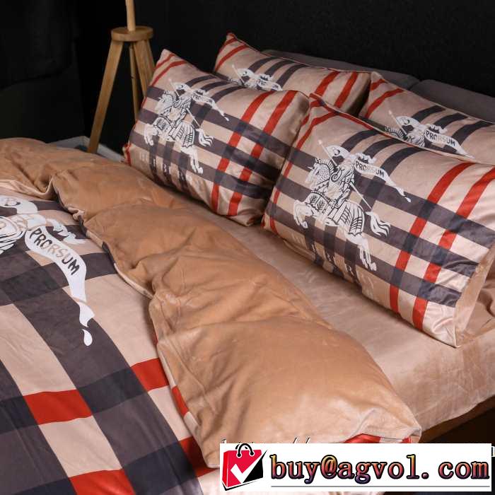 2019トレンドカラー秋冬セールバーバリー BURBERRY  寝具4点セット更にトレンドが急上昇中