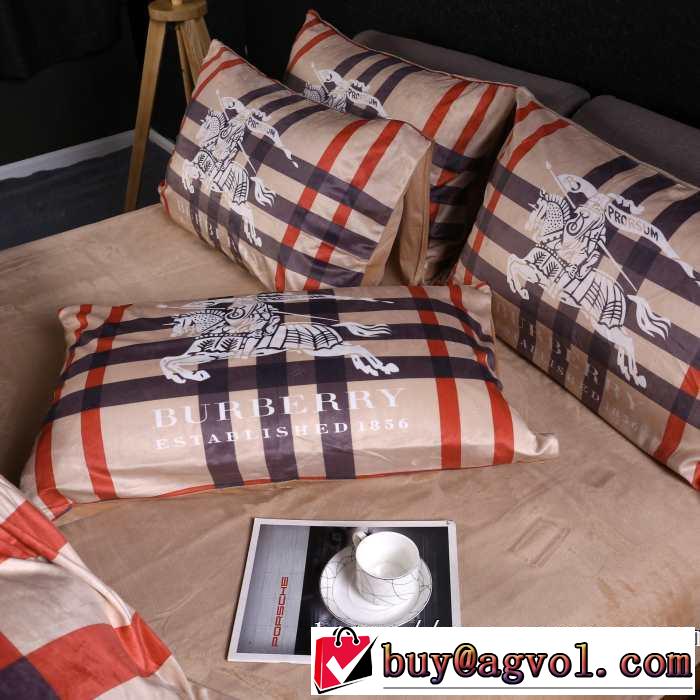 2019トレンドカラー秋冬セールバーバリー BURBERRY  寝具4点セット更にトレンドが急上昇中
