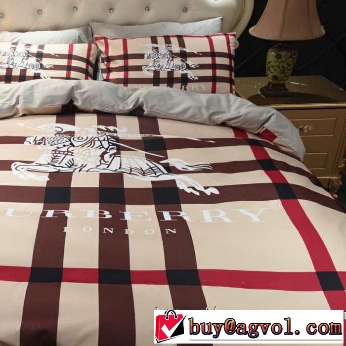 寒い季節トレンド上品 寝具4点セット バーバリー BURBERRY 2019秋冬トレンド押さえておきたい