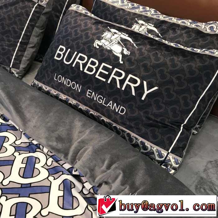 おしゃれ度アップ秋冬コレクション BURBERRY  寝具4点セット バーバリー2019秋冬最重要アイテム