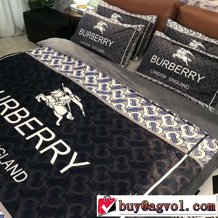 おしゃれ度アップ秋冬コレクション BURBERRY  寝具4点セット バーバリー2019秋冬最重要アイテム