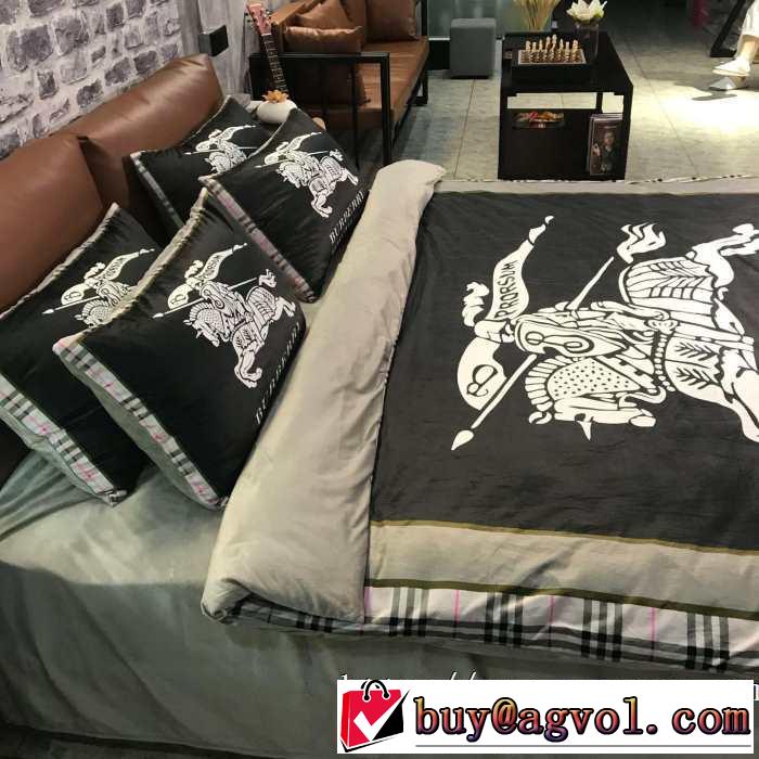 おしゃれ度アップ秋冬コレクション BURBERRY  寝具4点セット バーバリー2019秋冬最重要アイテム