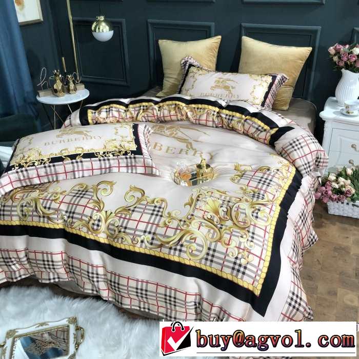 2019秋冬人気色おすすめ 寝具4点セット バーバリー BURBERRY 今季トレンド抜け感新品