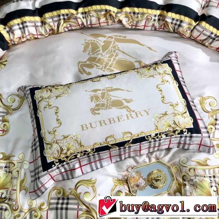 2019秋冬人気色おすすめ 寝具4点セット バーバリー BURBERRY 今季トレンド抜け感新品