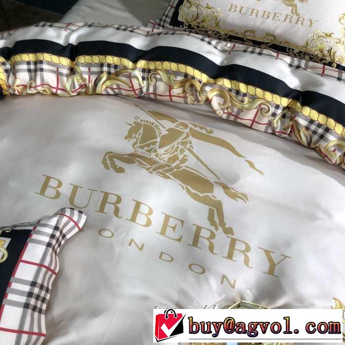 2019秋冬人気色おすすめ 寝具4点セット バーバリー BURBERRY 今季トレンド抜け感新品