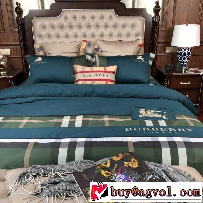 今から取り入れられるトレンド  BURBERRY 寝具4点セット バーバリー2019トレンドアイテム激安  BURBERRY