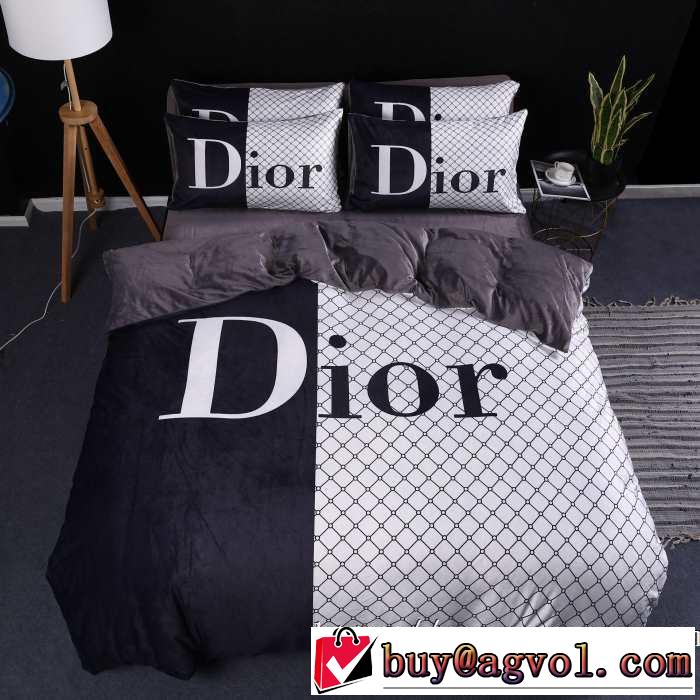 おしゃれ度アップ秋冬コレクション ディオール DIOR  寝具4点セット 2019トレンドファッション新品