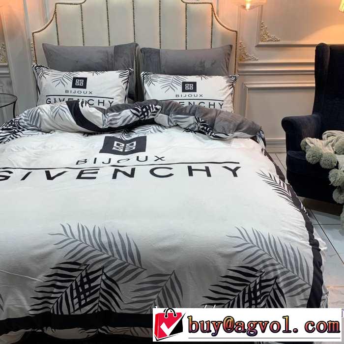 大胆なチェックの人気トレンド 寝具4点セット ジバンシー GIVENCHY 最速2019秋冬トレンドブランド