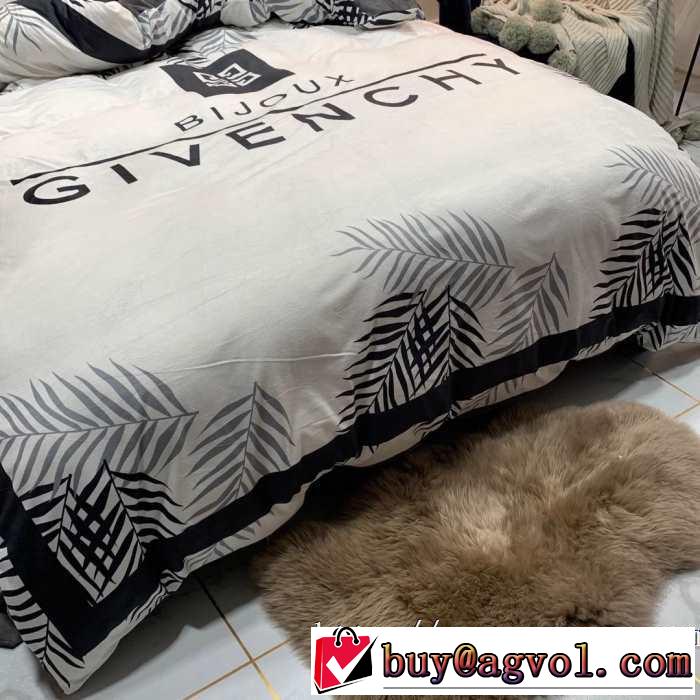 大胆なチェックの人気トレンド 寝具4点セット ジバンシー GIVENCHY 最速2019秋冬トレンドブランド