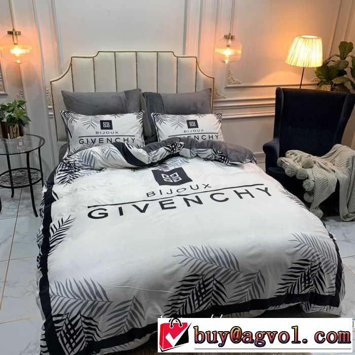 大胆なチェックの人気トレンド 寝具4点セット ジバンシー GIVENCHY 最速2019秋冬トレンドブランド