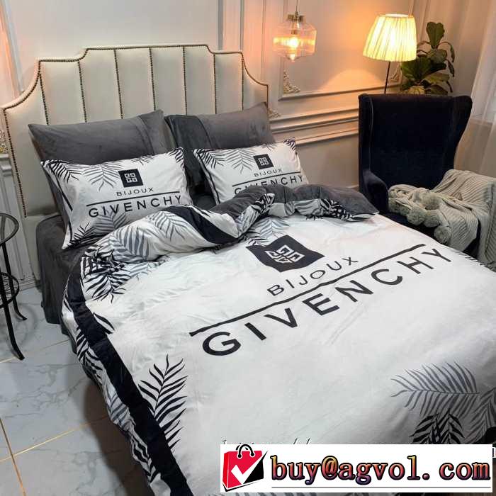 大胆なチェックの人気トレンド 寝具4点セット ジバンシー GIVENCHY 最速2019秋冬トレンドブランド