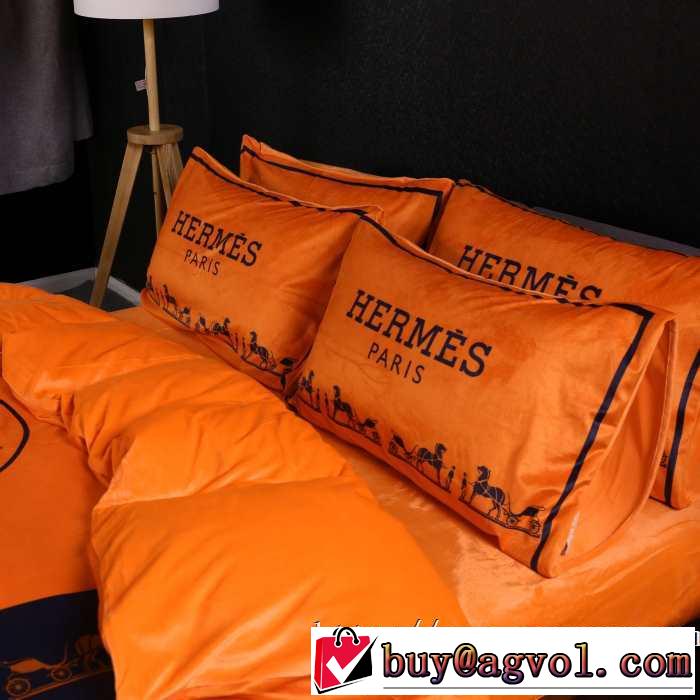 気になる2019年秋のファッションエルメス HERMES 寝具4点セット オシャレスタイルが今年流