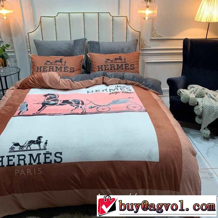 エルメスお洒落で秋冬注目トレンド HERMES 寝具4点セット 2020秋冬流行ファション