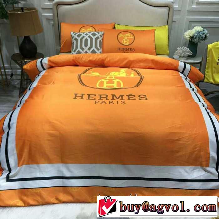 HERMES 寝具4点セット 先取り 2019/2020秋冬ファッション エルメス ファッション上級者向け