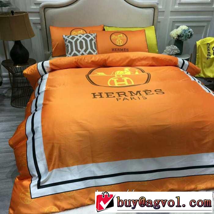 HERMES 寝具4点セット 先取り 2019/2020秋冬ファッション エルメス ファッション上級者向け