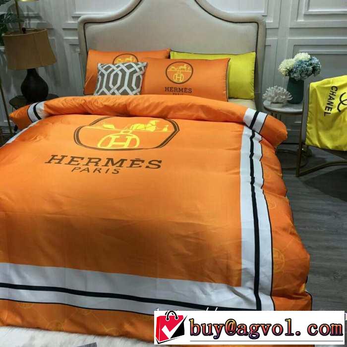 HERMES 寝具4点セット 先取り 2019/2020秋冬ファッション エルメス ファッション上級者向け