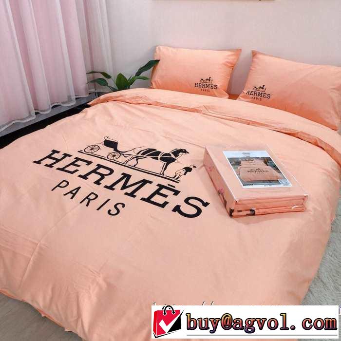 今年注目な新品セール 速報！ HERMES 寝具4点セット エルメス2019年秋ファッショントレンド