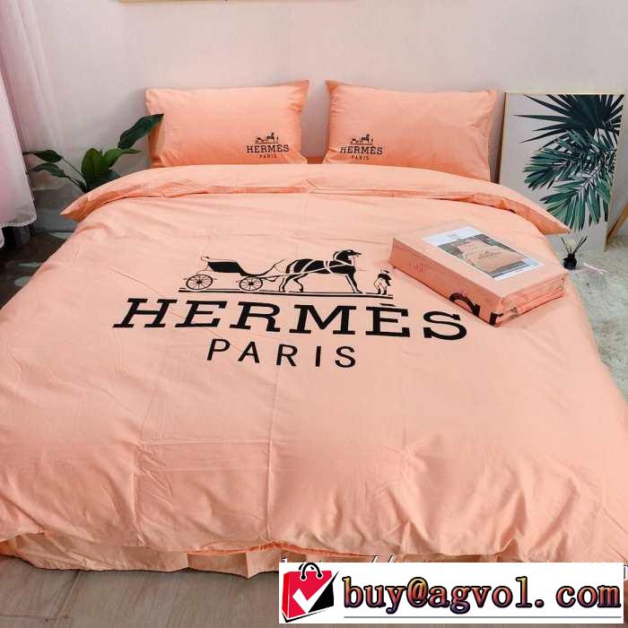 今年注目な新品セール 速報！ HERMES 寝具4点セット エルメス2019年秋ファッショントレンド
