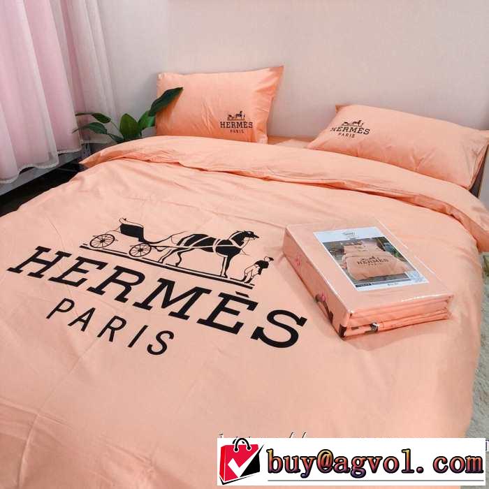 今年注目な新品セール 速報！ HERMES 寝具4点セット エルメス2019年秋ファッショントレンド