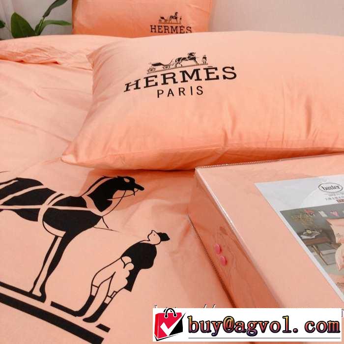 今年注目な新品セール 速報！ HERMES 寝具4点セット エルメス2019年秋ファッショントレンド