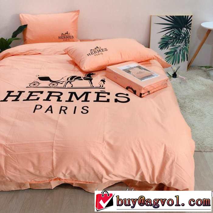 今年注目な新品セール 速報！ HERMES 寝具4点セット エルメス2019年秋ファッショントレンド