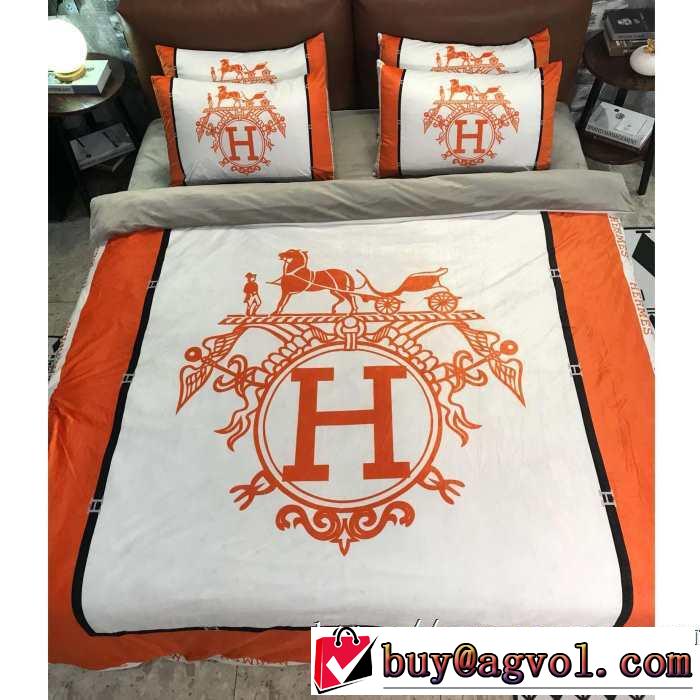 気になる2019年秋のファッション エルメス もちろん相性抜群 HERMES 寝具4点セット