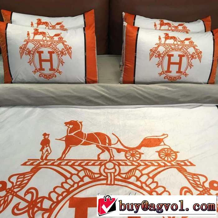 気になる2019年秋のファッション エルメス もちろん相性抜群 HERMES 寝具4点セット