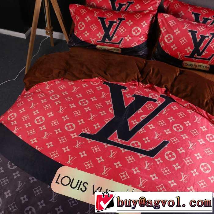 トレンド入り確実最新コレクション LOUIS VUITTON 寝具4点セット 2019?2020秋冬流行色紹介 ルイ ヴィトン