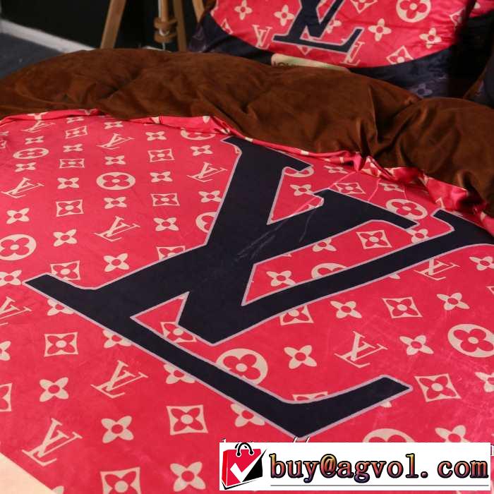 トレンド入り確実最新コレクション LOUIS VUITTON 寝具4点セット 2019?2020秋冬流行色紹介 ルイ ヴィトン