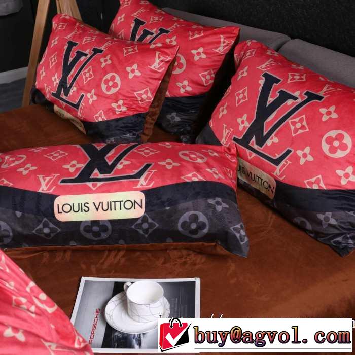トレンド入り確実最新コレクション LOUIS VUITTON 寝具4点セット 2019?2020秋冬流行色紹介 ルイ ヴィトン