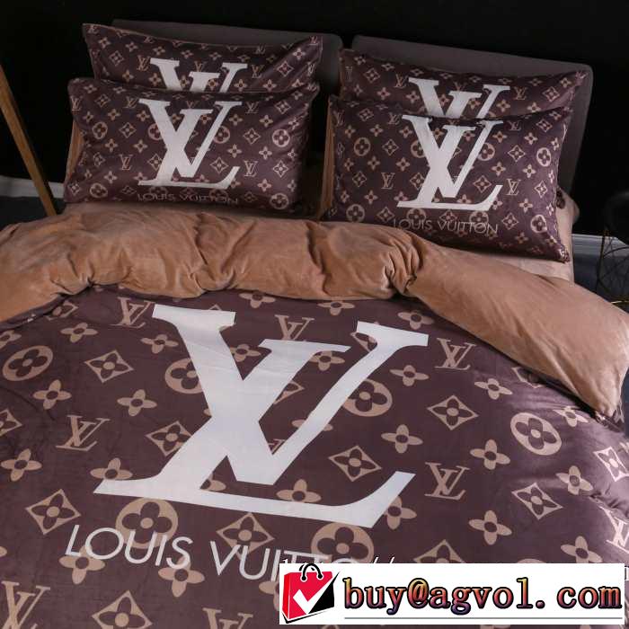 【最新】2019年秋冬のトレンド速報ルイ ヴィトン LOUIS VUITTON 寝具4点セット 絶対おさえるべきカラーと最新