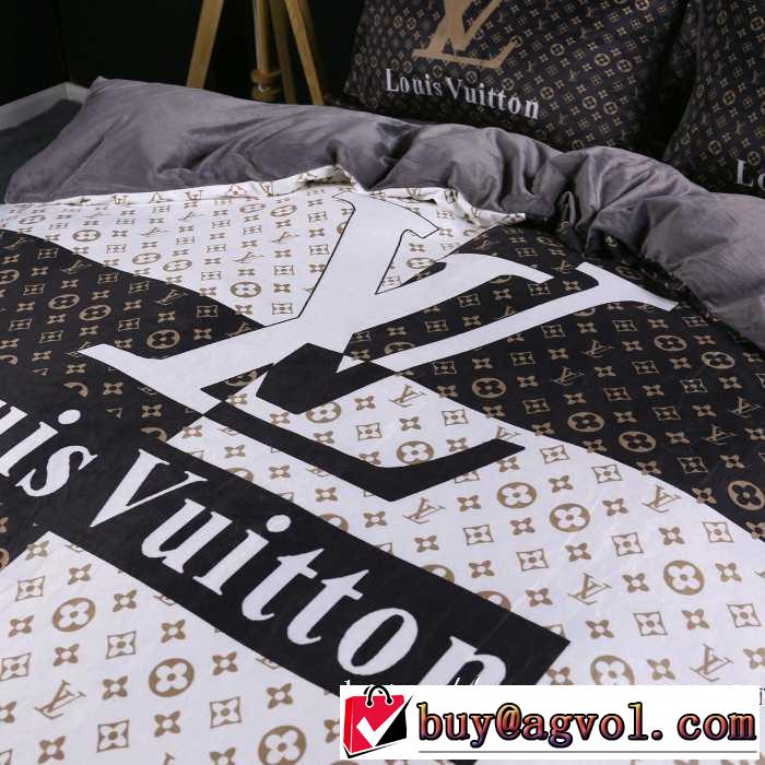 今季トレンド抜け感新品 ルイ ヴィトン2019トレンドカラー秋冬セール  LOUIS VUITTON 寝具4点セット