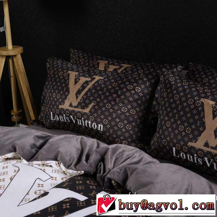 今季トレンド抜け感新品 ルイ ヴィトン2019トレンドカラー秋冬セール  LOUIS VUITTON 寝具4点セット