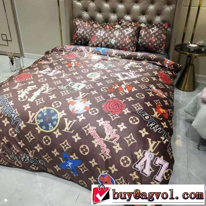 とにかく完璧ブランド新作 ルイ ヴィトン LOUIS VUITTON 最速2019秋冬トレンドブランド  寝具4点セット
