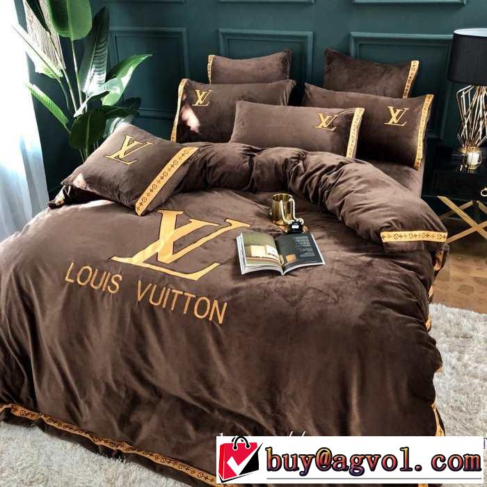 先取り 2019/2020秋冬ファッション ルイ ヴィトン機能性が良くブランド新品 LOUIS VUITTON 寝具4点セット