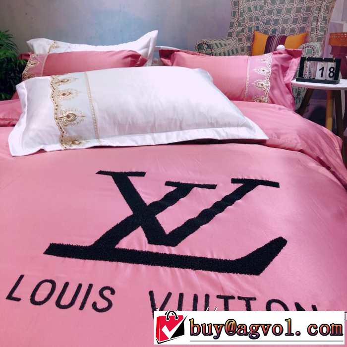 ルイ ヴィトン 2019秋冬トレンドデザイン LOUIS VUITTON 寝具4点セット 今から取り入れられるトレンド