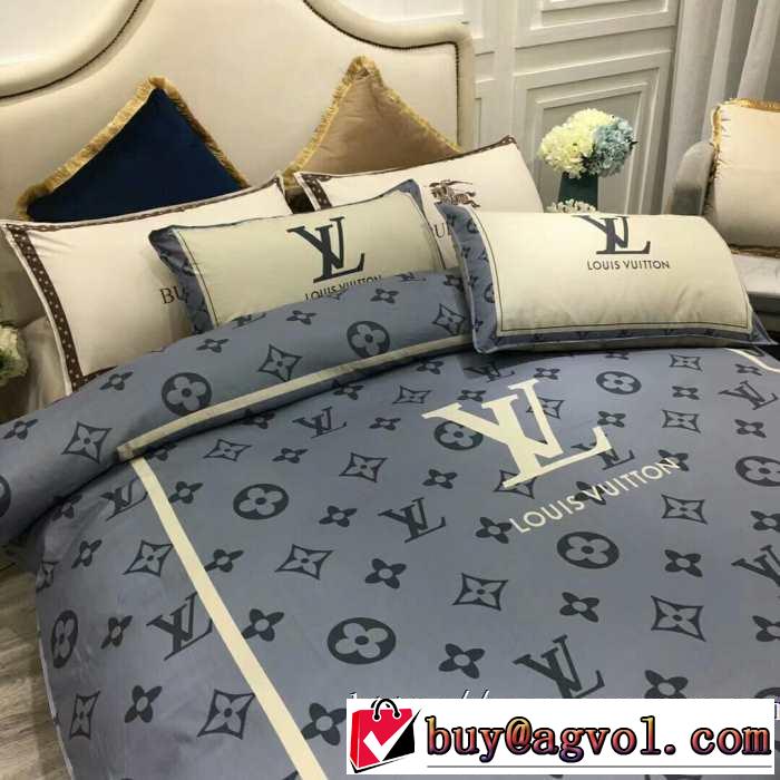 毎日はちょっとイイ秋冬新品寝具4点セット ルイ ヴィトン秋こそ楽しめるアイテム LOUIS VUITTON