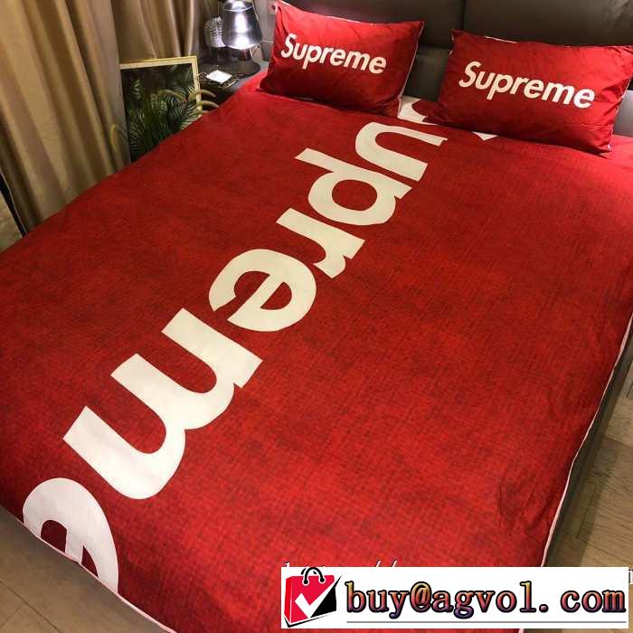 秋トレンドの新定番  SUPREME 寝具4点セット 2019秋冬トレンド押さえておきたい シュプリーム