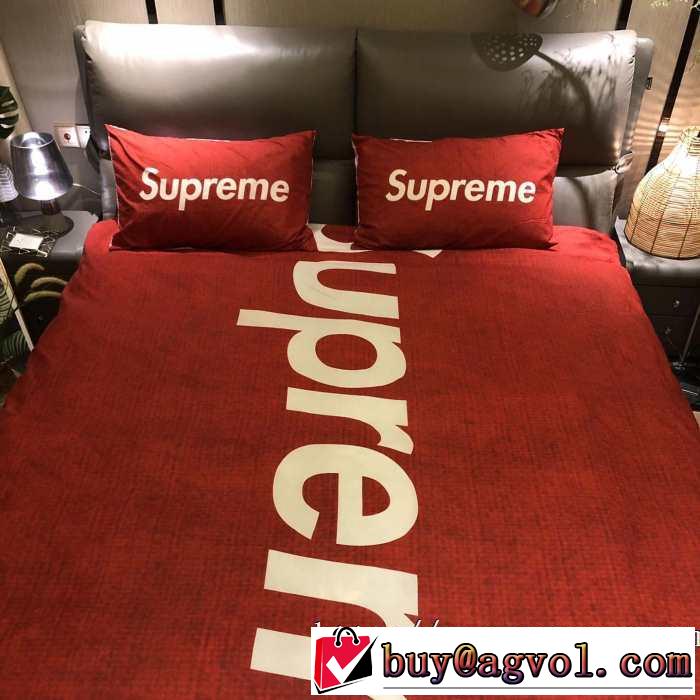 秋トレンドの新定番  SUPREME 寝具4点セット 2019秋冬トレンド押さえておきたい シュプリーム