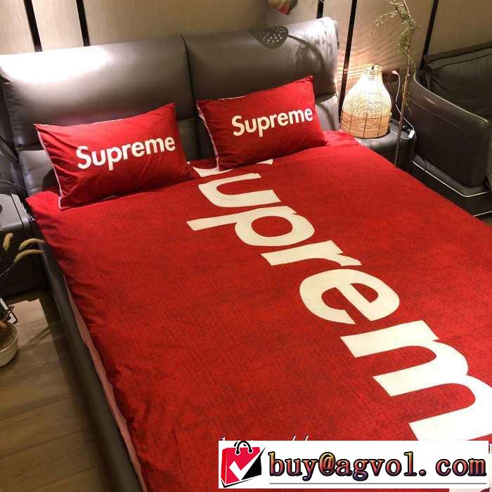 秋トレンドの新定番  SUPREME 寝具4点セット 2019秋冬トレンド押さえておきたい シュプリーム