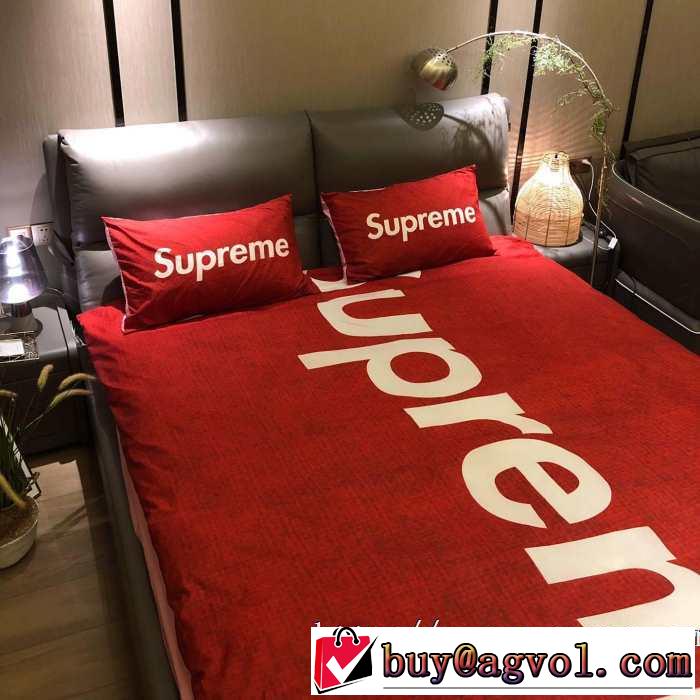 秋トレンドの新定番  SUPREME 寝具4点セット 2019秋冬トレンド押さえておきたい シュプリーム