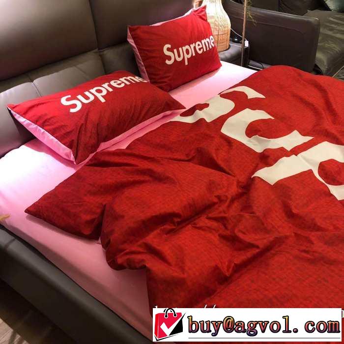 秋トレンドの新定番  SUPREME 寝具4点セット 2019秋冬トレンド押さえておきたい シュプリーム
