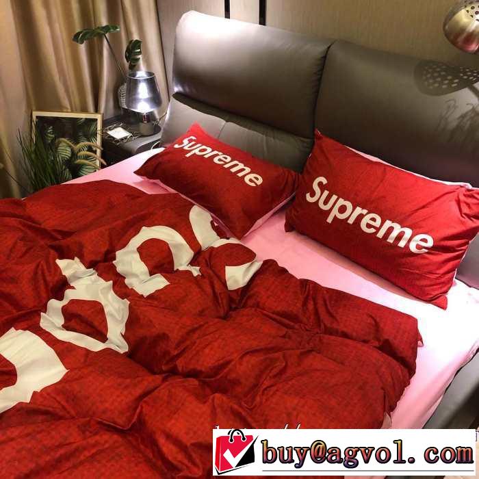 秋トレンドの新定番  SUPREME 寝具4点セット 2019秋冬トレンド押さえておきたい シュプリーム