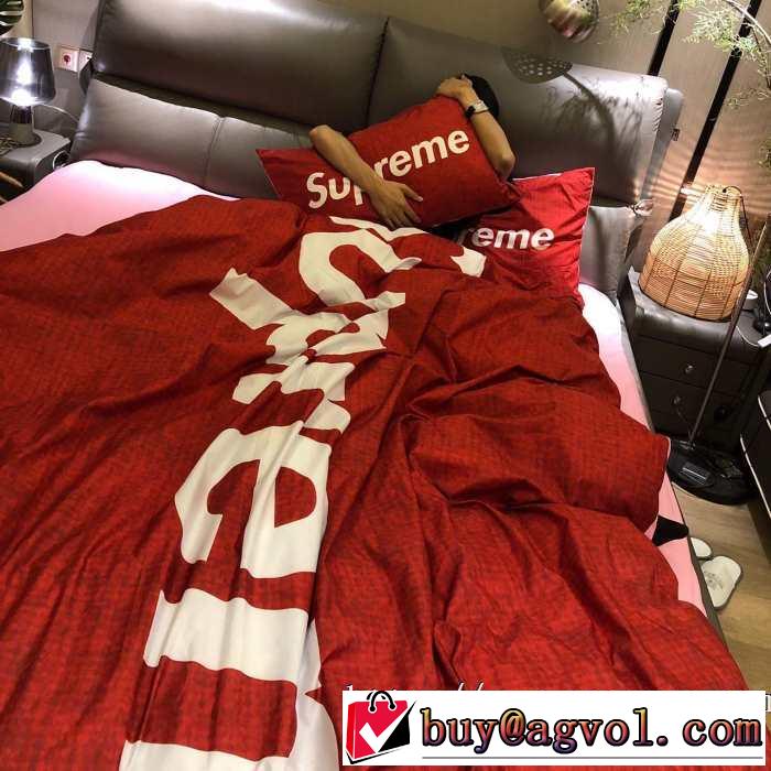秋トレンドの新定番  SUPREME 寝具4点セット 2019秋冬トレンド押さえておきたい シュプリーム