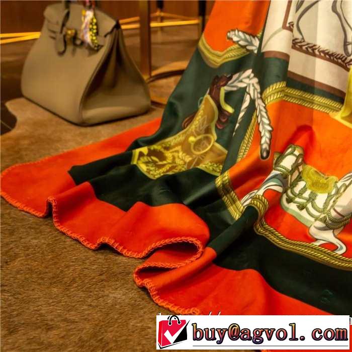 超極細繊維を使用した美品 エルメス HERMES 2019夏色っぽさ ブランケット セレブ愛用　贈り物にも最適